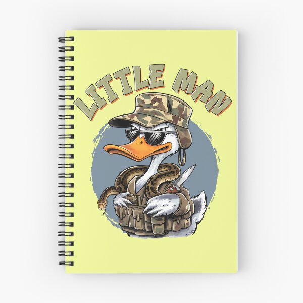 Item preview, Little Man Duck – Funny Military Duck Cartoon Design designed and sold by TheRamesCo.