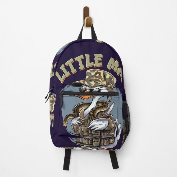 Item preview, Little Man Duck – Funny Military Duck Cartoon Design designed and sold by TheRamesCo.