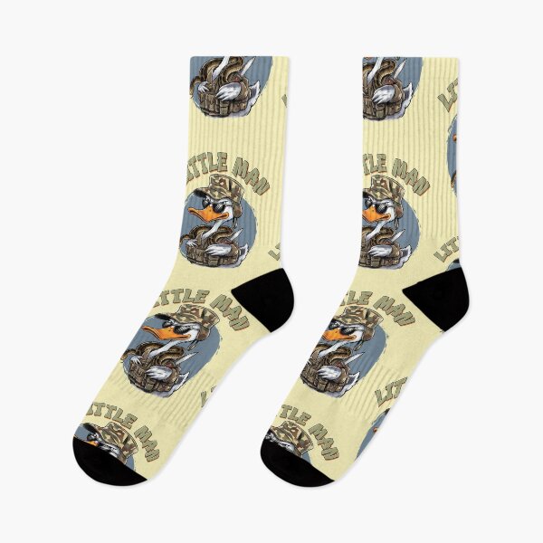 Item preview, Little Man Duck – Funny Military Duck Cartoon Design designed and sold by TheRamesCo.