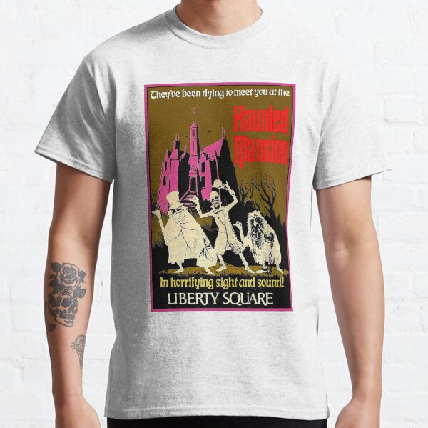 HAUNTED MANSION : Vintage Liberty Square Advertising Print Classic T-Shirt