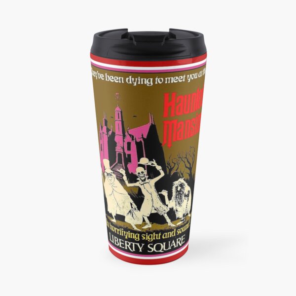 HAUNTED MANSION : Vintage Liberty Square Advertising Print Travel Mug