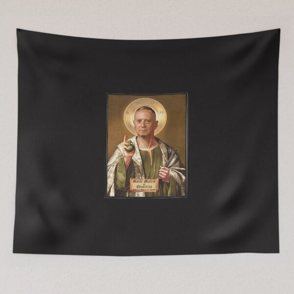 Item preview, Saint Mattis Of Quantico Patron Saint Of Chaos designed and sold by osaeousbyq.