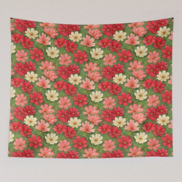 Item preview, Cosmos bipinnatus ‘Seashells Mix’ Pattern designed and sold by HOMETOWN86.
