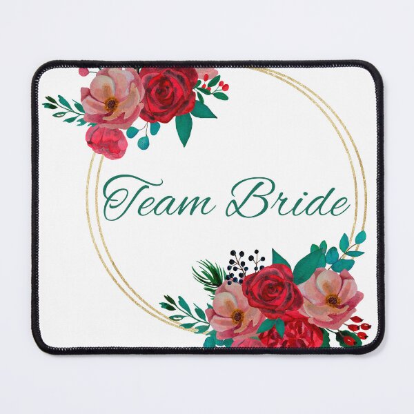 Item preview, Team Bride Floral Wedding Party T-Shirt designed and sold by goldenquirk.