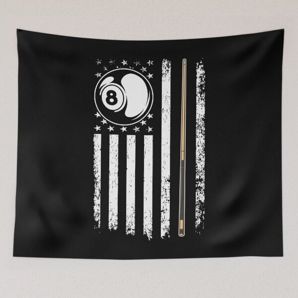 Item preview, Vintage Billiard American Flag USA Pool Player designed and sold by SakuraPxl.