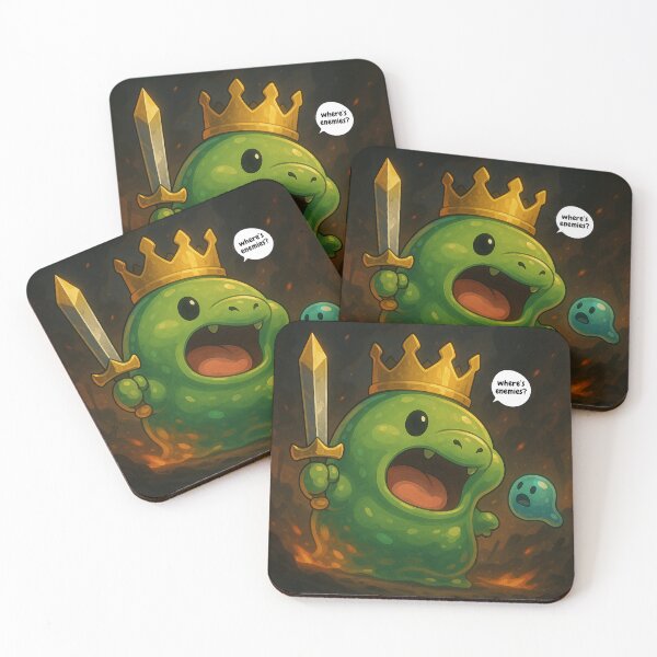 Item preview, Croc Slime King – Cute Slime Crocodile Cartoon Fantasy Design designed and sold by Geexyz.