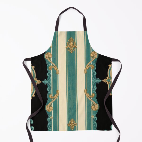 Item preview, Green & Alabaster Striped Gold Baroque designed and sold by DesignsByPrnces.