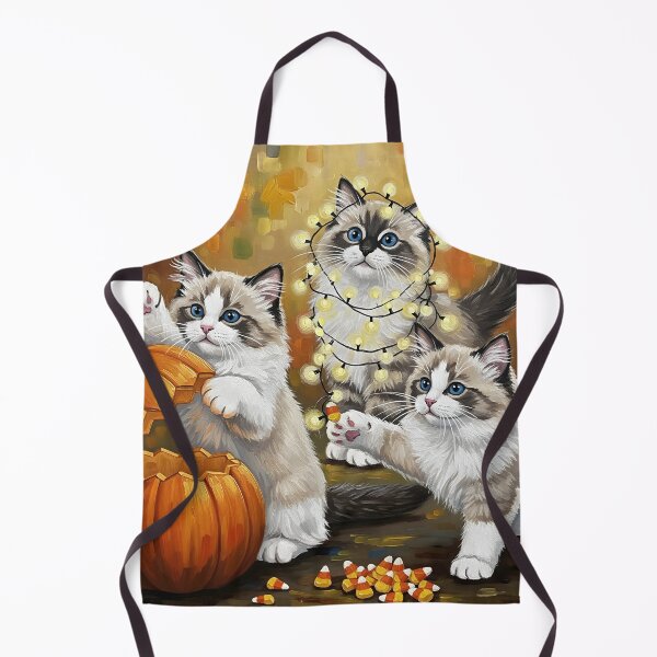Item preview, Playful Halloween Kittens designed and sold by GlassArtCraft.