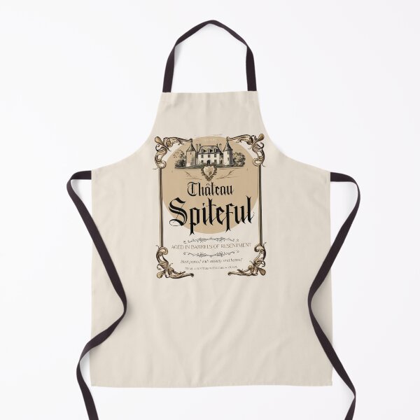 Item preview, Château Spiteful – Vintage Parody Wine Label Design designed and sold by Faerestry.