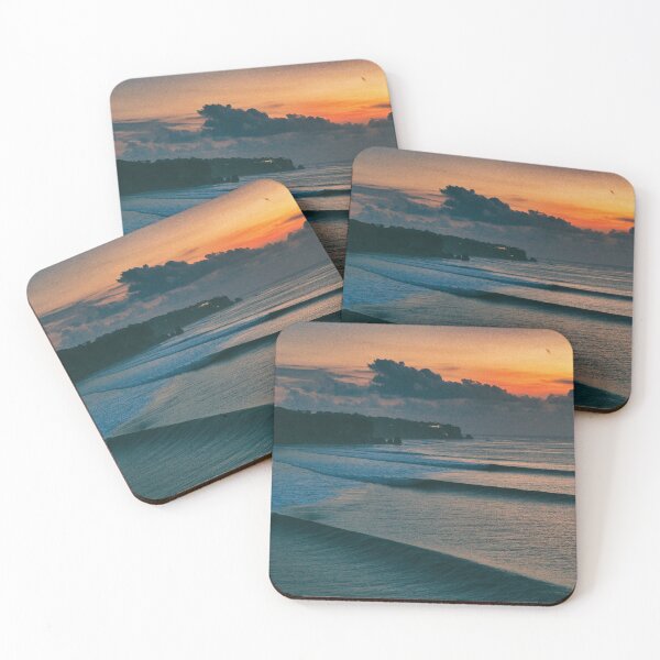 Item preview, Impossibles Sunset - Golden Hour Wave Lineup Bali Surf Art designed and sold by mattryanphoto.