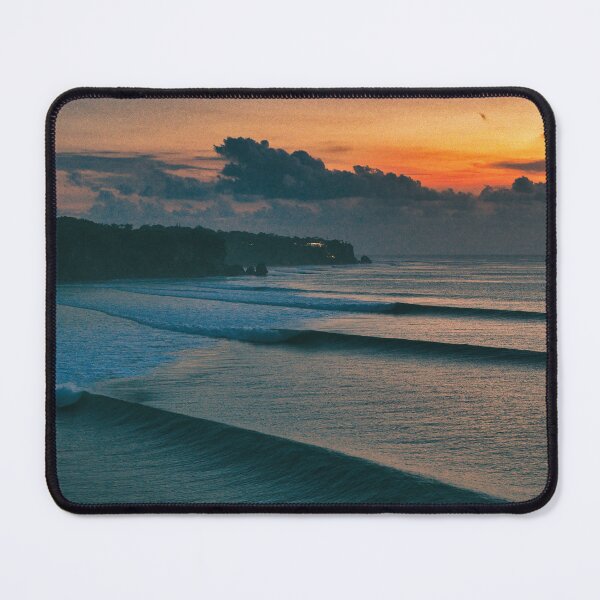 Item preview, Impossibles Sunset - Golden Hour Wave Lineup Bali Surf Art designed and sold by mattryanphoto.