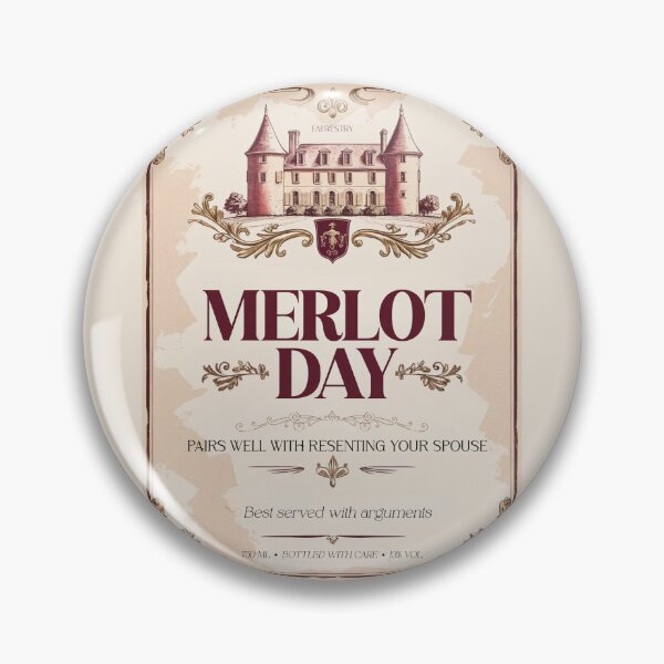 Item preview, Merlot Day – Marriage Survival Parody Wine Label Design designed and sold by Faerestry.
