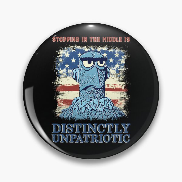 Item preview, Stopping In The Middle Is Distinctly Unpatriotic designed and sold by ResmyGerard.