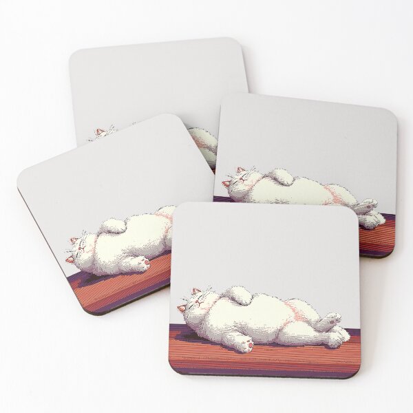 Item preview, Cozy Sleepy Cat Resting on Back designed and sold by Bambooartist.