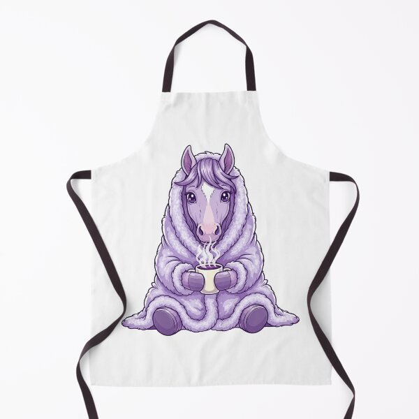 Item preview, Cozy Horse In Blanket With Coffee Mug designed and sold by Pani-Malyuvalka.
