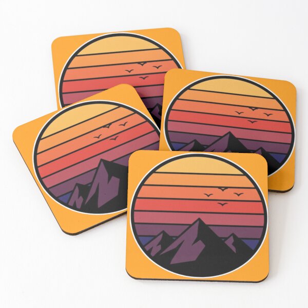 Item preview, Minimal Retro - Mountain Sunset Design designed and sold by hiraum.
