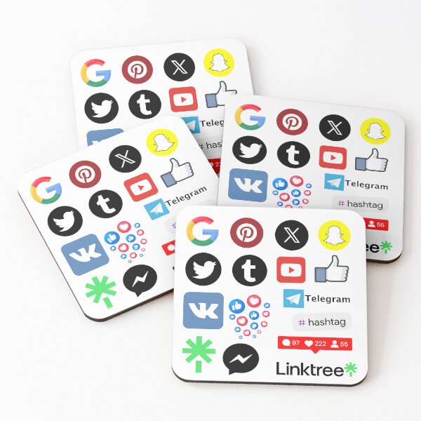 Item preview, Social Media Logos Sticker designed and sold by Mahe-Art.