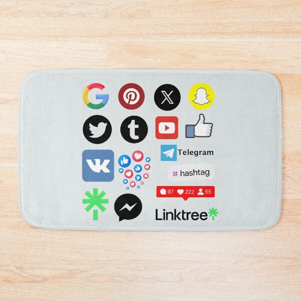Item preview, Social Media Logos Sticker designed and sold by Mahe-Art.