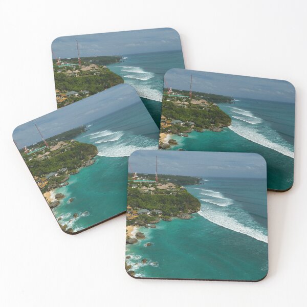 Item preview, Impossibles Bali - Aerial Surf Break with Headland Cranes designed and sold by mattryanphoto.