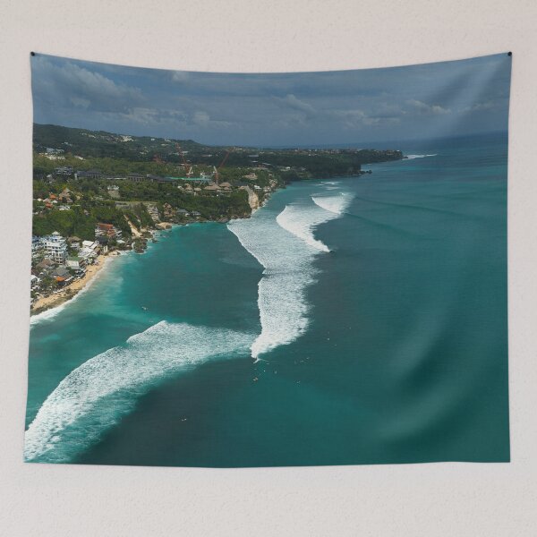 Aperçu de l'œuvre Bingin to Impossibles - Aerial Coastline Bali créée et vendue par mattryanphoto.