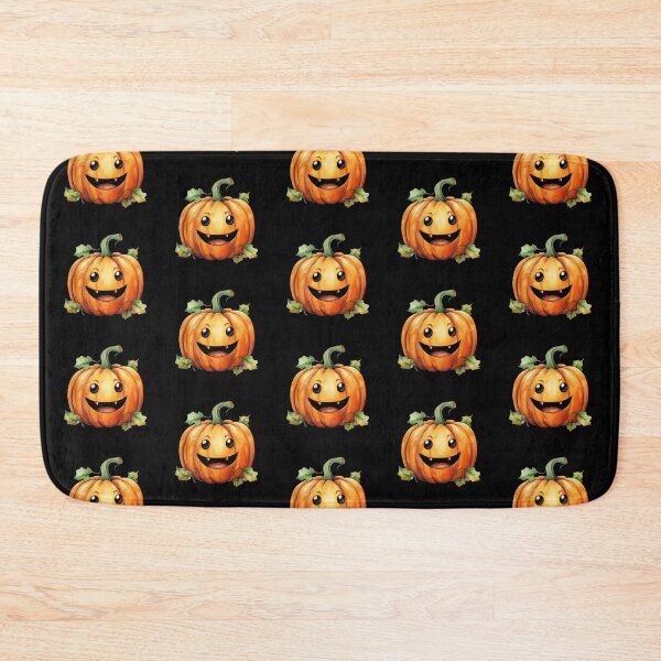 Item preview, Cute Smiling Pumpkin designed and sold by NettiesWallArt.
