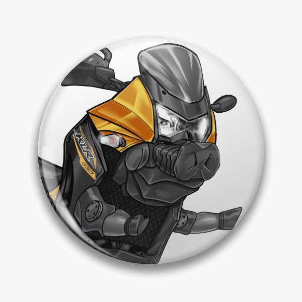 Item preview, Kawasaki KLR650 2018 (Pearl Solar Yellow & Metallic Spark Black) for Motorcycle Riders designed and sold by MotoApparelHub.