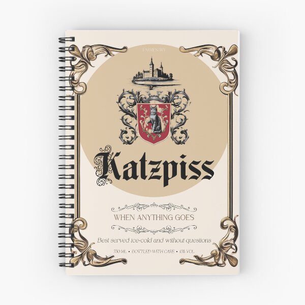 Item preview, Katzpiss – German Parody Wine Label Design designed and sold by Faerestry.