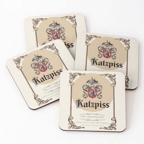Item preview, Katzpiss – German Parody Wine Label Design designed and sold by Faerestry.