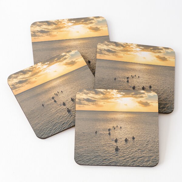 Item preview, Bingin Sunset - Surfers Waiting Aerial Bali Silhouette designed and sold by mattryanphoto.