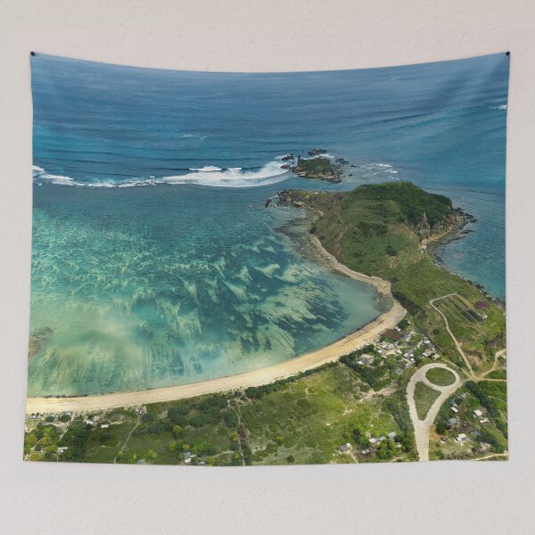 Item preview, Pantai Pedauf Lombok - Aerial Headland Coastline View designed and sold by mattryanphoto.