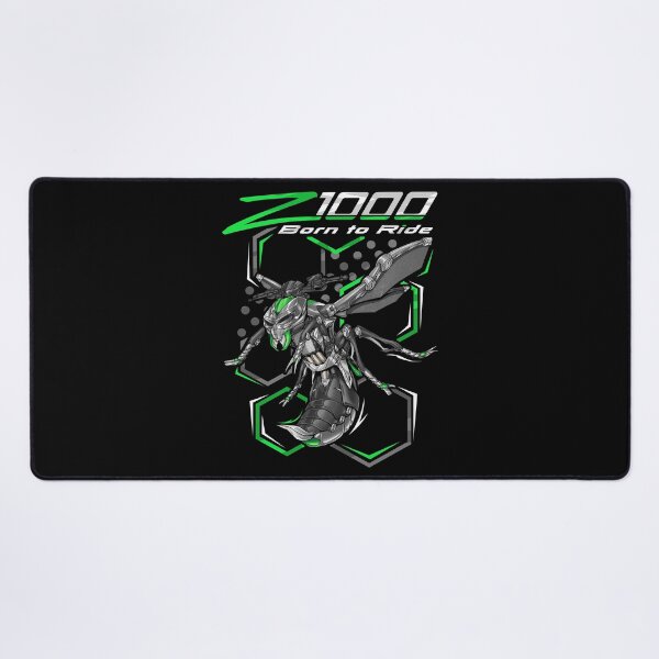 Item preview, Kawasaki Z1000 2016 (Metallic Matte Graphite Gray & Golden Blazed Green) for Motorcycle Riders designed and sold by MotoApparelHub.