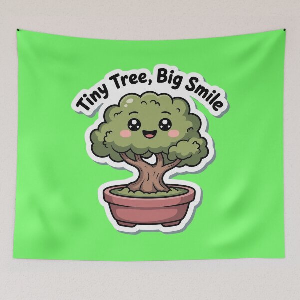 Item preview, Cute Kawaii Bonsai Tree Sticker – Adorable Zen Plant Design designed and sold by Timeless Design.