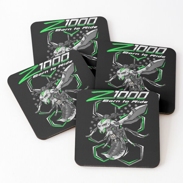 Item preview, Kawasaki Z1000 2016 (Pearl Stardust White & Golden Blazed Green) for Motorcycle Riders designed and sold by MotoApparelHub.
