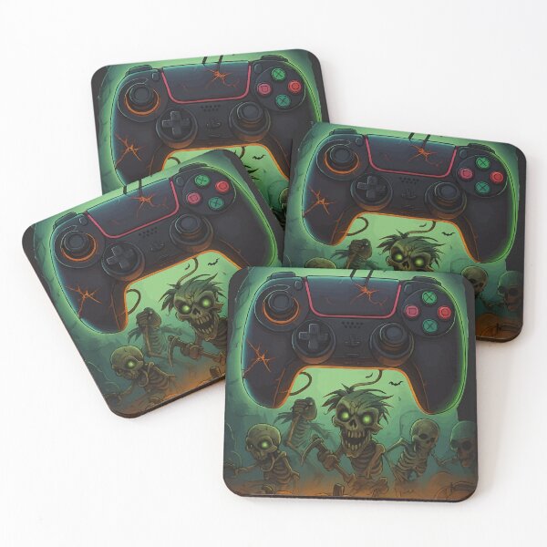 Item preview, halloween skeleton zombie gaming controler designed and sold by Uglyandcute.