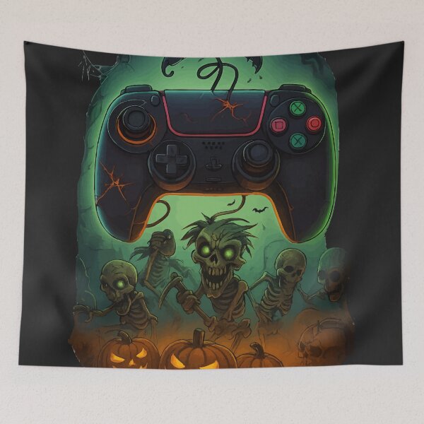 Item preview, halloween skeleton zombie gaming controler designed and sold by Uglyandcute.