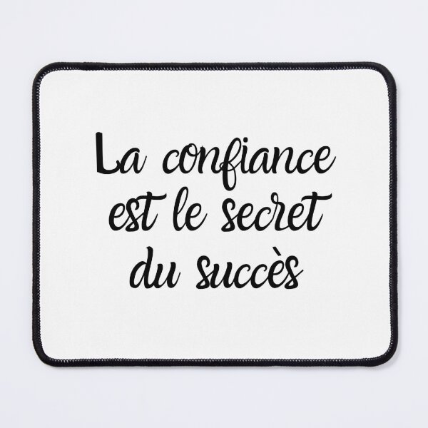 Item preview, La confiance est le secret du succès designed and sold by StudioRedKoala.