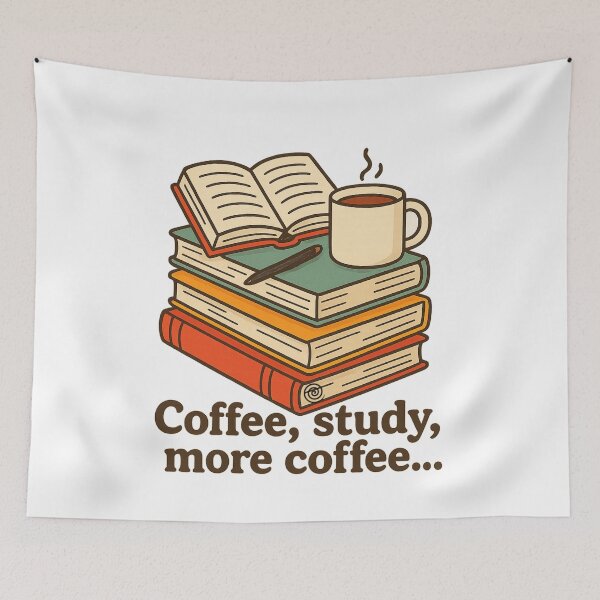 Item preview, Study and coffee designed and sold by spiral-illusion.