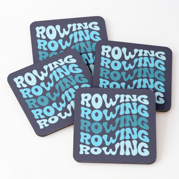 Item preview, Rowing Blue Wavy Retro Rower Crew Groovy designed and sold by StrideSuccess.