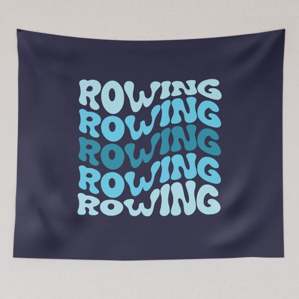 Item preview, Rowing Blue Wavy Retro Rower Crew Groovy designed and sold by StrideSuccess.