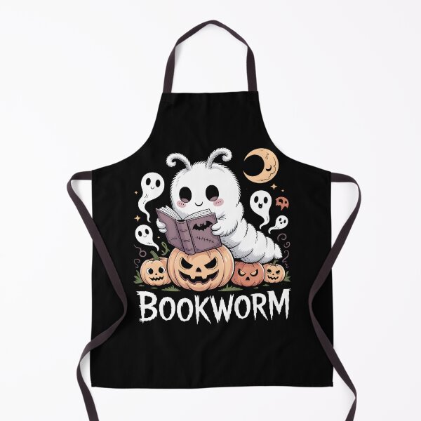Item preview, The Ghostly Bookworm Halloween Kawaii designed and sold by martindesignden.