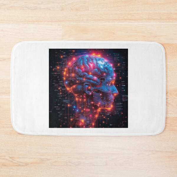 Item preview, Synaptic symphony: a vision of neural circuitry and technological fusion  designed and sold by MiraCleAI.