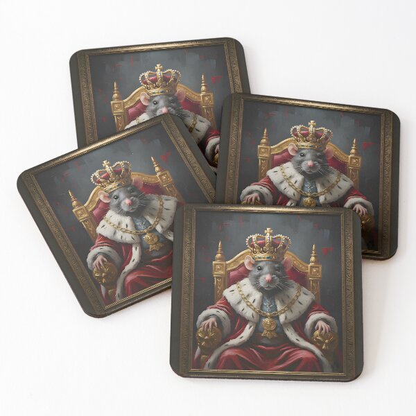 Item preview, The King of Rats sitting on his golden throne designed and sold by jotcar.