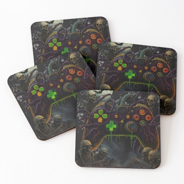 Item preview, halloween skeleton zombie gaming controler designed and sold by Uglyandcute.