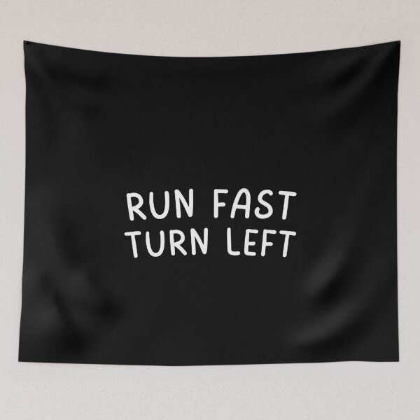 Item preview, Run Fast Turn Left Motivational Track Running designed and sold by StrideSuccess.