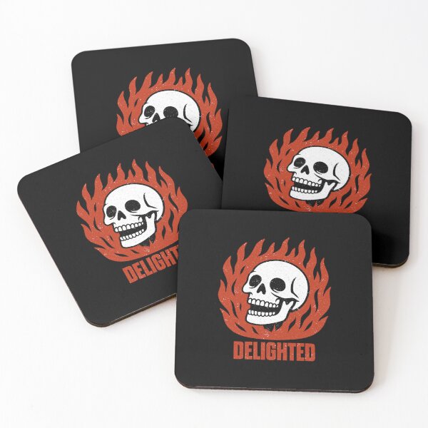 Item preview, Delighted Skull – Dark Humor Flame Design designed and sold by Dazzlement.