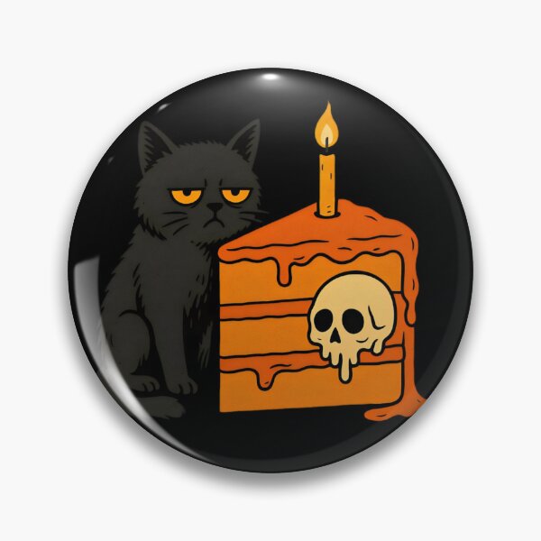 Item preview, Gothic Cat Birthday Cake designed and sold by Amr Siam.