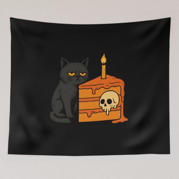 Item preview, Gothic Cat Birthday Cake designed and sold by Amr Siam.