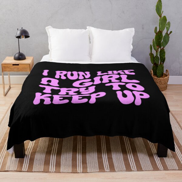 Item preview, I Run Like A Girl Motivational Running Woman designed and sold by StrideSuccess.