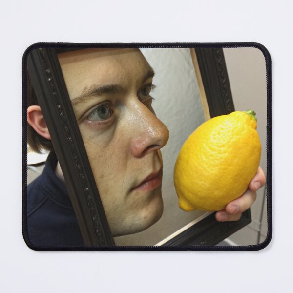Item preview, Abstract artwork, face-frame-lemon designed and sold by DesignAFind.