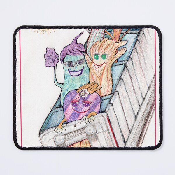 Item preview, Familia de posavasos vegetarianos designed and sold by bibiwildstudio.